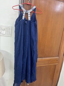 Women Cotton Full Length Dress(beach Dress)