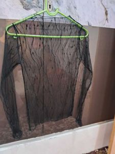 Sheer Black Long Sleeve Top