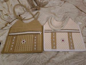 Handcrafted Floral Tote Bag Set combo