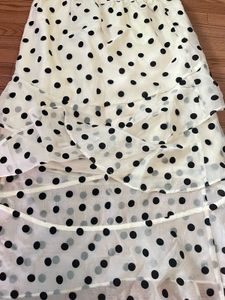 Polka Dot ruffled Midi Skirt🦢🫧