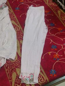 Beautiful White Embroidered Ethnic Gown
