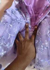 Sparkly Lavender Butterfly Dress