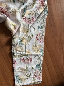 White Floral Print Kurta