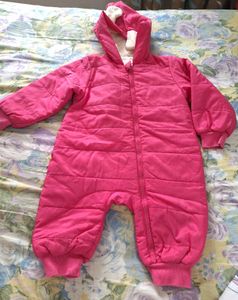 Imported Cozy Pink Puffer bodysuit