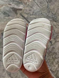 Adidas Girls Pink Camo Sandals