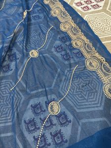 beautiful Blue saree