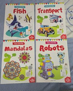 copy coloring book set of 4