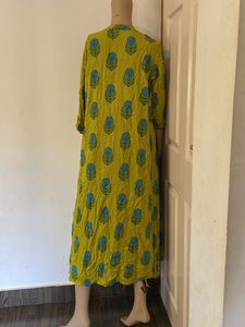 Lime Green Over Coat(women)