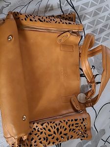 Diana korr Orange Laser Cut Bag