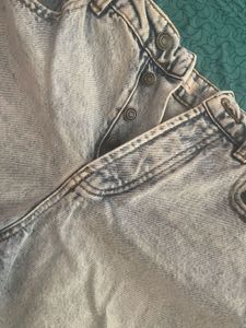 light washed distressed denim shorts