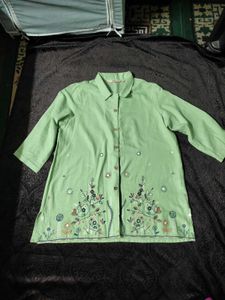 🌸Sage Green Embroidered Tunic On Sale!