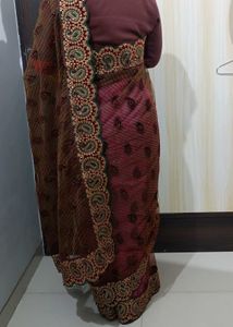 Embroidered Saree with Blouse