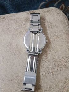 Classic Silver Analog Watch