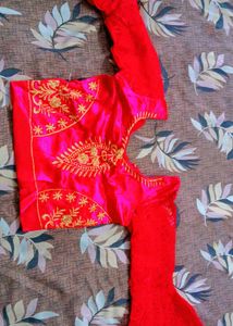 Red Embroidered Lehenga Choli for 10 years girl