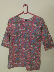Pretty Pink Floral Tunic