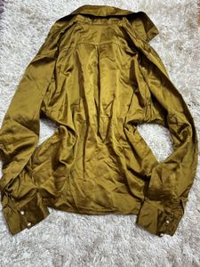 Elegant Satin Collared Blouse