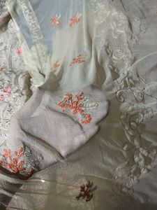 Pakistani dress material with Dupatta