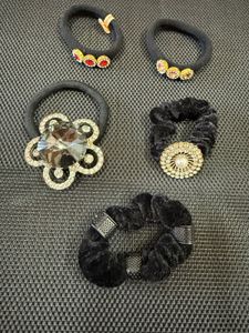 Set of 5 Sparkly Hair Ties & Scrunchies