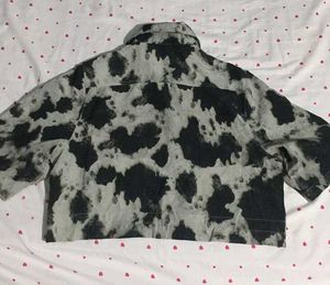 Unique Cow Print Button-Up Shirt