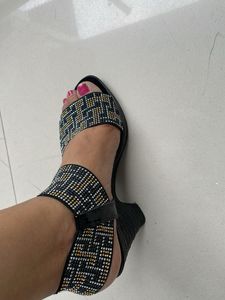 Sparkling Wedge Sandals