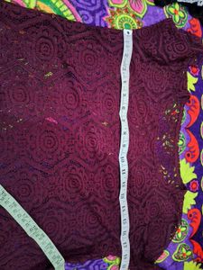 Burgundy Long Sleeve Top