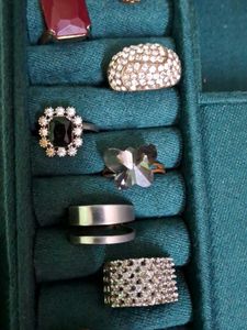 Assorted Gemstone Rings Set
