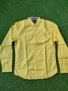 Branded Bossini Men's Yellow Casual Shirt