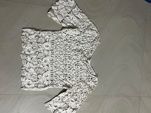 Elegant White Lace Top