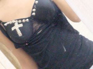Studded Black Lace Bra