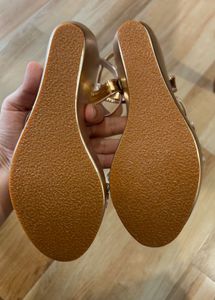 Rose Gold Wedge Heels - Brand New