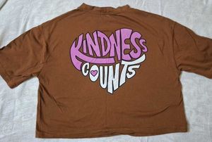 Crop Oversized Tshirt For Girls