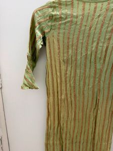Sequin Work Pista green Kurta