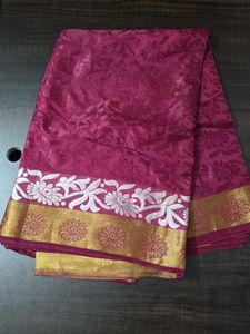 Beautiful Pink Banarasi Silk Saree