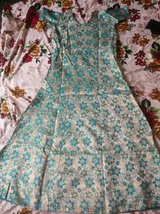 Beautiful Floral Ethnic Gown with net dupatta