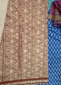 Elegant Cream pure Silk Saree with Red Border