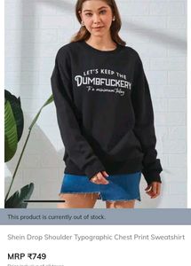 Graphic Print Crewneck Sweatshirt