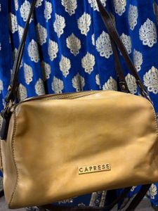Caprese Merly Satchel Yellow Bag