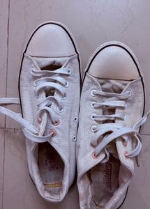 Classic White Canvas Sneakers