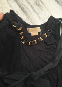combo of  Black Long Sleeve Crop Top and sleeveles