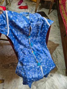 Blue Printed Kurta