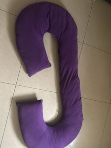 Purple U-Shaped Maternity Pillow