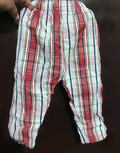 Green🟢 Rust Check Printed Set For 3- 6 Month Baby