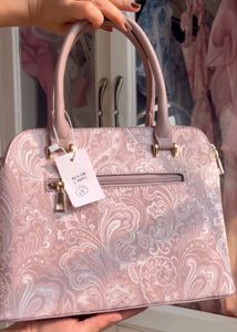 Chic Pink Floral Handbag