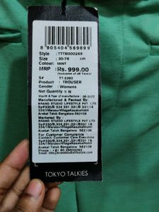 Stylish Mint Green Pants