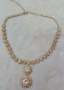 Imported Jewellery Set White Glittering Stone