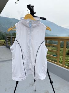 White Sleeveless Vest