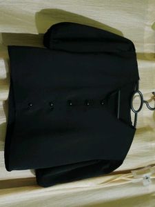 Elegant Black Button-Down Top