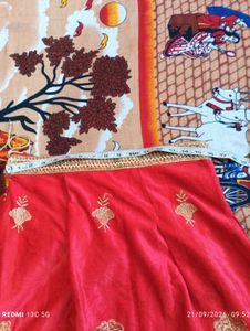Lahanga wirh Mirror Work blouse