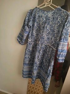 Blue Paisley Mini Dress