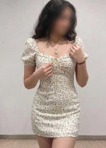 Floral Puff Sleeve Dress (S)